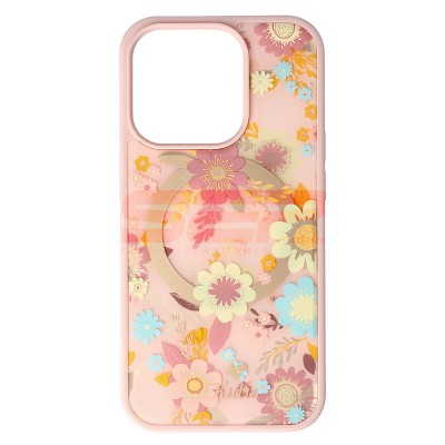 Husa iPhone 14 Pro, Antishock cu functie Magsafe, 3D Flowers4